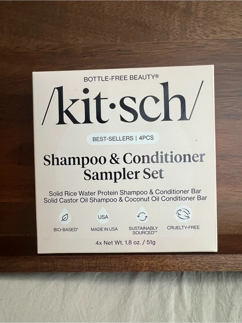 Kitsch Shampoo & Conditioner Sampler Set - Cream